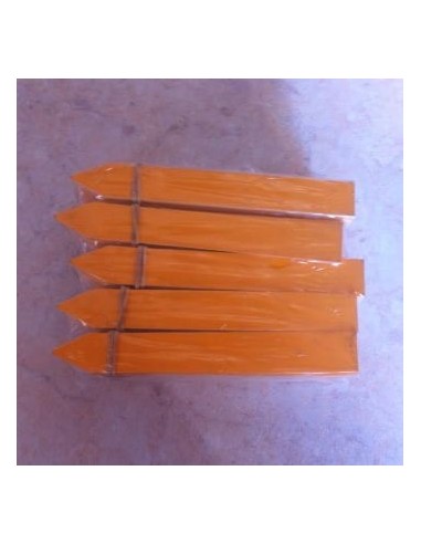 50 Etiquettes à piquer en PVC souple - longueur 12cm